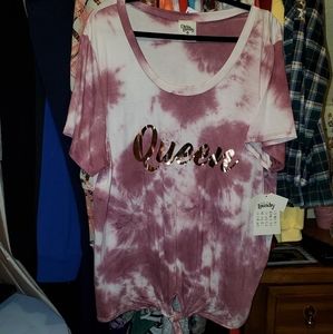Lightweight tie dye top